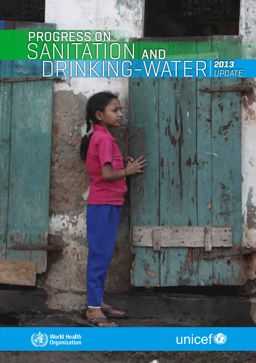 Portada del informe Progress on sanitation and drinking-water 2013 update.