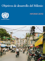 portada del Informe de los Objetivos de Desarrollo del Milenio 2010