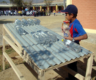 Desinfección solar del agua en las escuelas