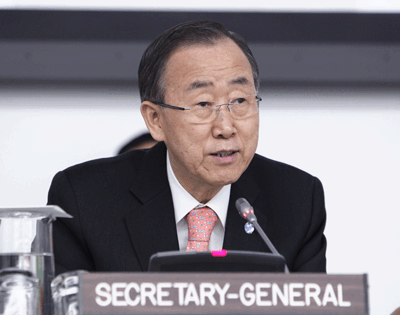 Ban Ki-moon, UN Secretary General.