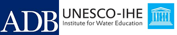 Asian Development Bank (ADB), UNESCO-IHE Institute for Water Education Logos