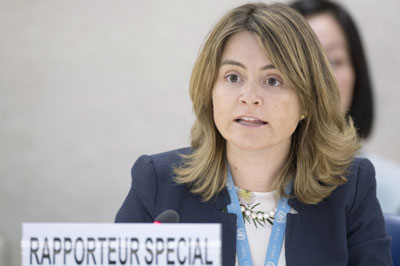 La relatora especial sobre el derecho humano al agua y al saneamiento, Catarina de Albuquerque