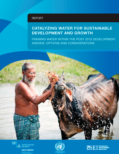 Portada del informe Catalyzing water for sustainable Development and growth