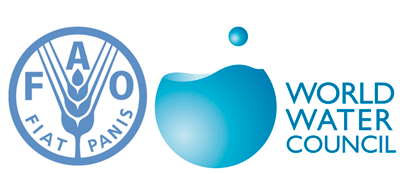  Food and Agriculture Organization (FAO) and World Water Council Logo.