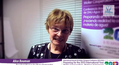 Interview with Alice Bouman, President of Women for Water Partnership