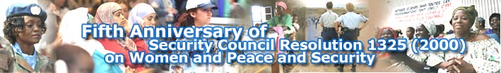 Fifth Anniversary of Security Council Resolution 1325 (2000) on Woman and Peace and Security
