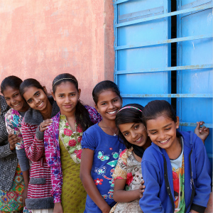 印度拉贾斯坦邦的少女们，摄于2018年。儿基会图片/Soumi Das