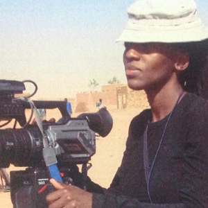 Video Producer Beatrice Mategwa at work in South Sudan. 