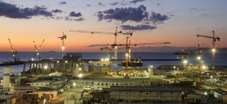 The Tanger-Med port located about 40 km east of Tangier, Morocco. Photo: Bouygues Construction