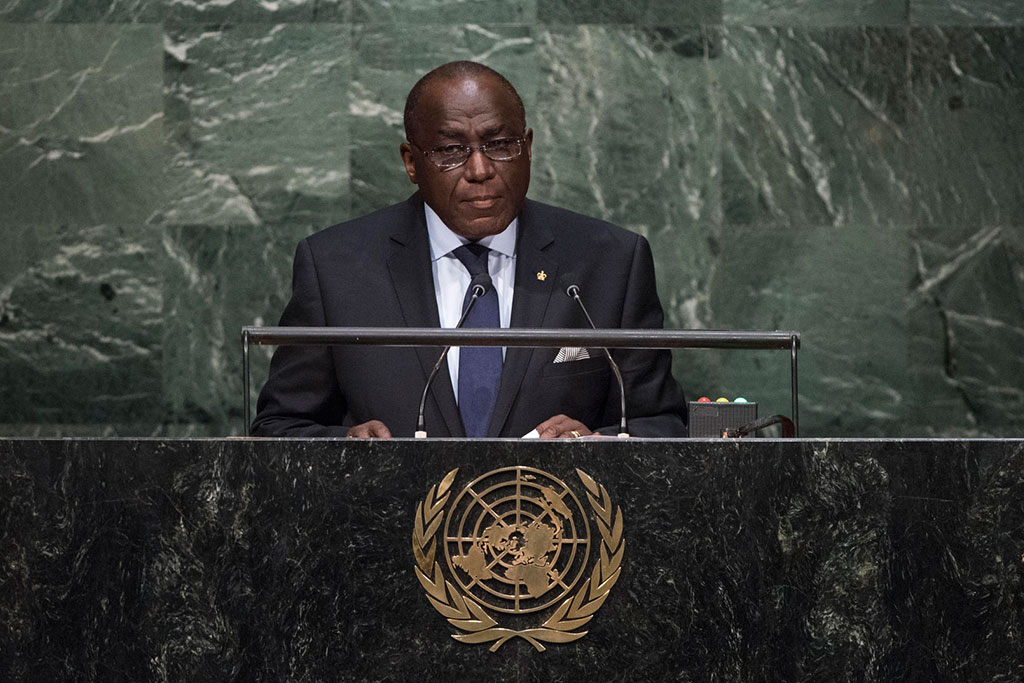 Permanent Representative of Côte d’Ivoire to the United Nations, Claude Stanislas Bouah-Kamon, addresses the general debate of the General Assembly’s seventieth session. UN Photo/Cia Pak
