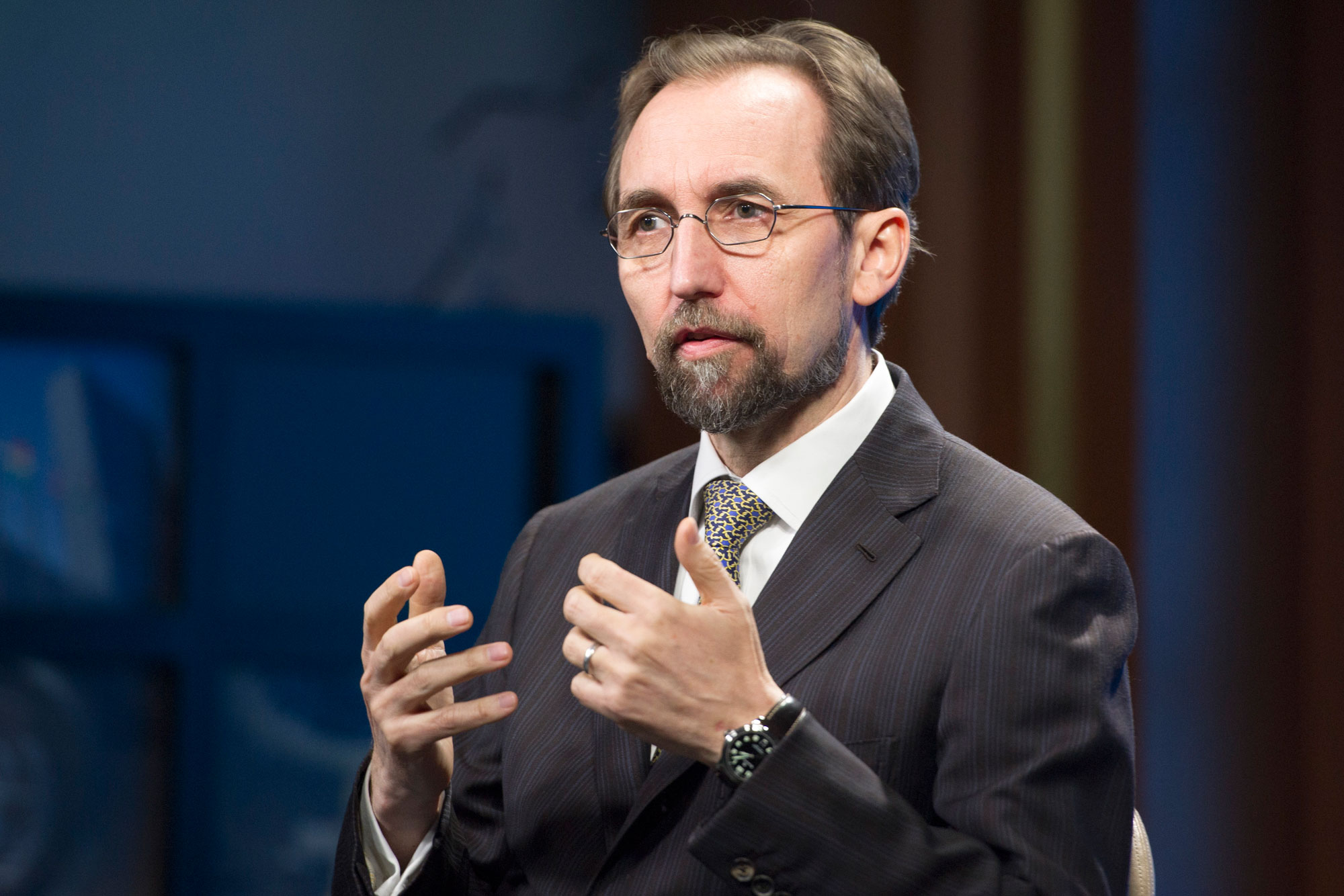 The UN High Commissioner for Human Rights, Zeid Ra'ad Al Hussein. UN Photo/Rick Bajornas