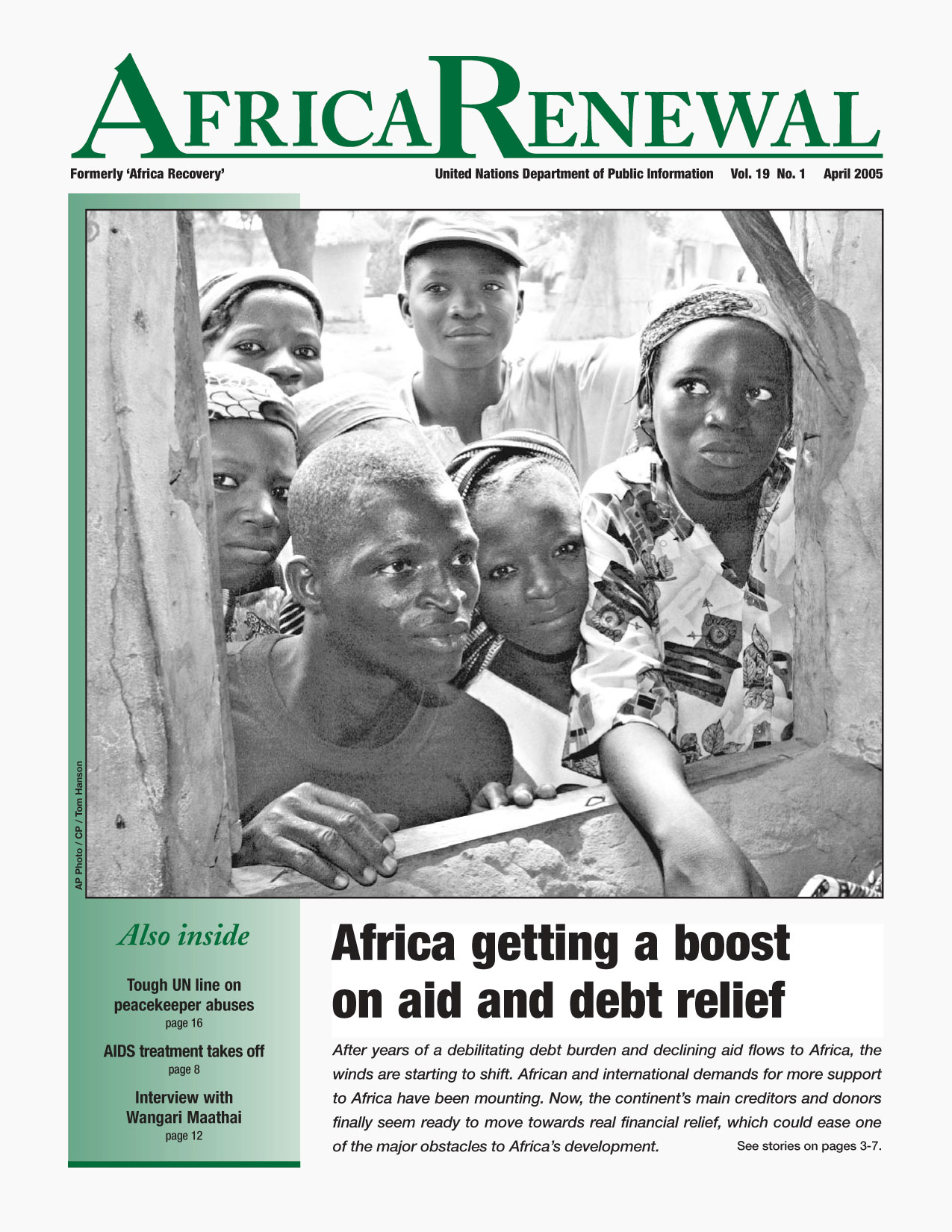 Africa Renewal Magazine April 2005