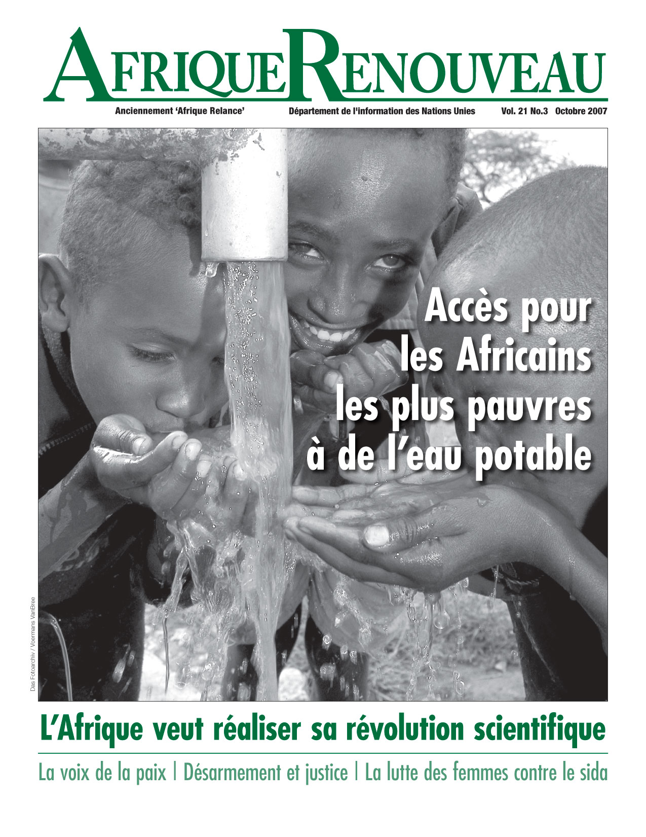 Afrique Renouveau Magazine Octobre 2007