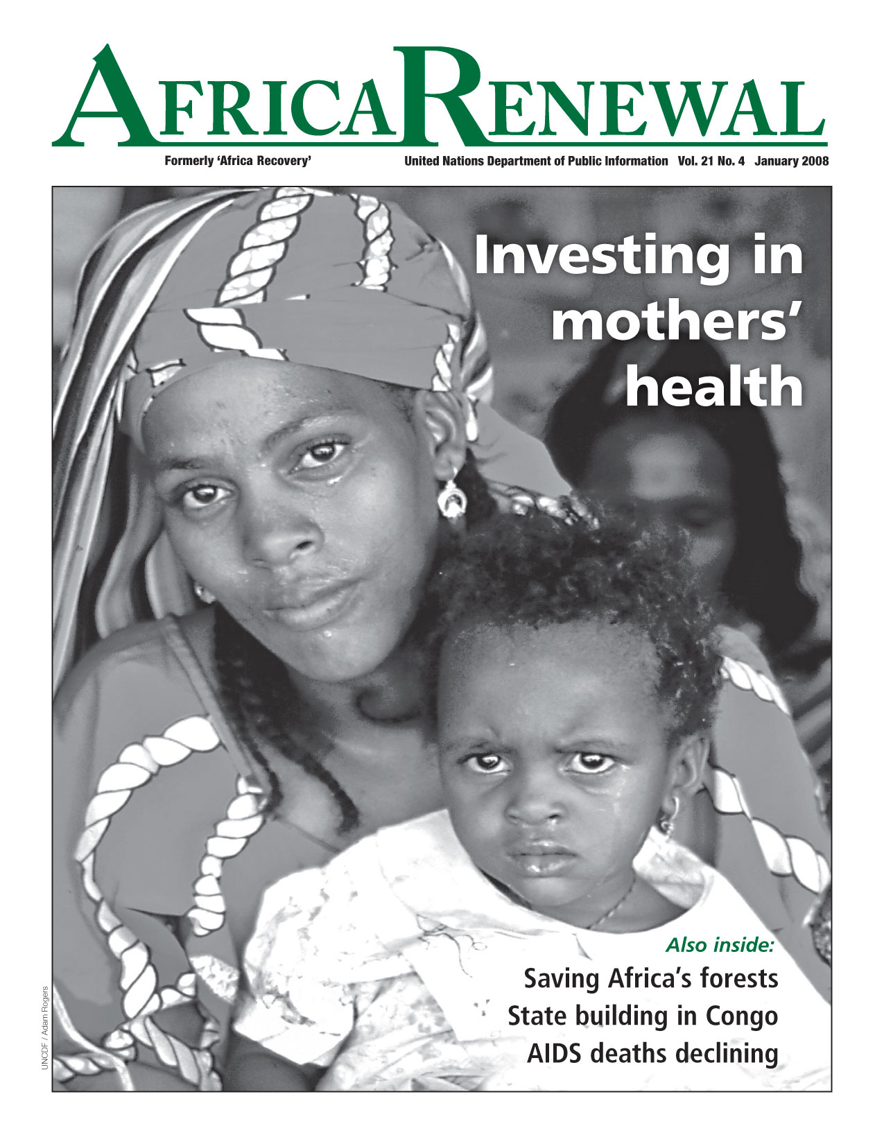 Africa Renewal Magazine January 2008