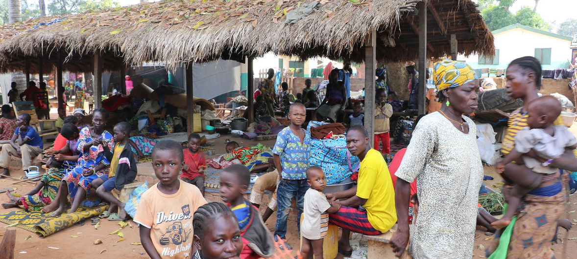 A recent UN inter-agency mission to the CAR led by Humanitarian Coordinator Najat Rochdi went to Batangafo town, pictured here in the aftermath of a fire incident that completely burned an IDP site hosting over 27,000 People. OCHA/Marie Bruno