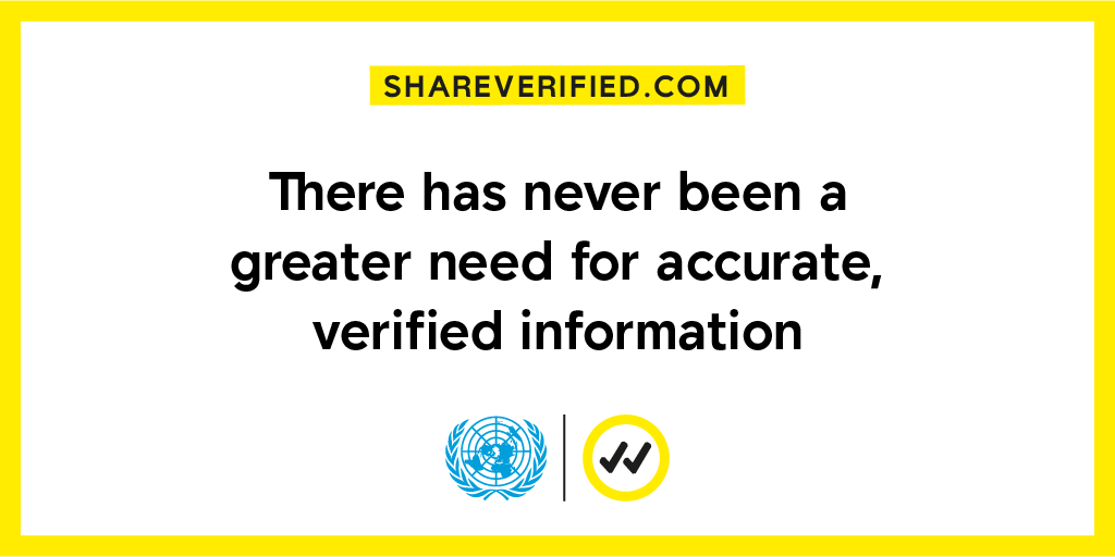 Verified will provide information around three themes:  science — to save lives; solidarity — to promote local and global cooperation; and solutions — to advocate for support to impacted populations