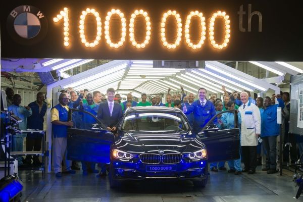 BMW South Africa announces the production of its one-millionth BMW 3 Series sedan at its manufacturing plant in Rosslyn, Pretoria in South Africa. Photo: BMW Group