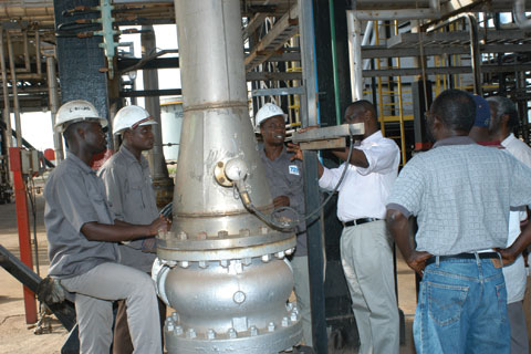 Tema oil refinery in Ghana