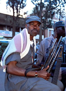 Policeman in Rwanda