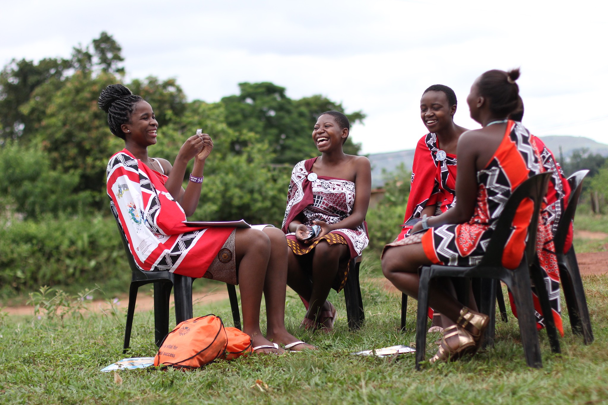 A group of girls.