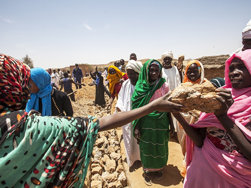 UNAMID launches the rehabilitation project of the Lumbati Basic School. UN Photo: iSeek.