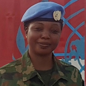 Roseline Stephen Agwai, from Nigeria, serving in the Democratic Republic of the Congo (DRC)