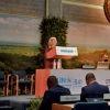 UNEP Executive Director Inger Andersen on podium speaking to UN Environment Assembly.