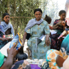 Women gather for coffee in Guba Lafto in the Amhara region of Ethiopia.