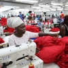 Dignity factory workers producing garments for overseas clients, in Accra, Ghana.