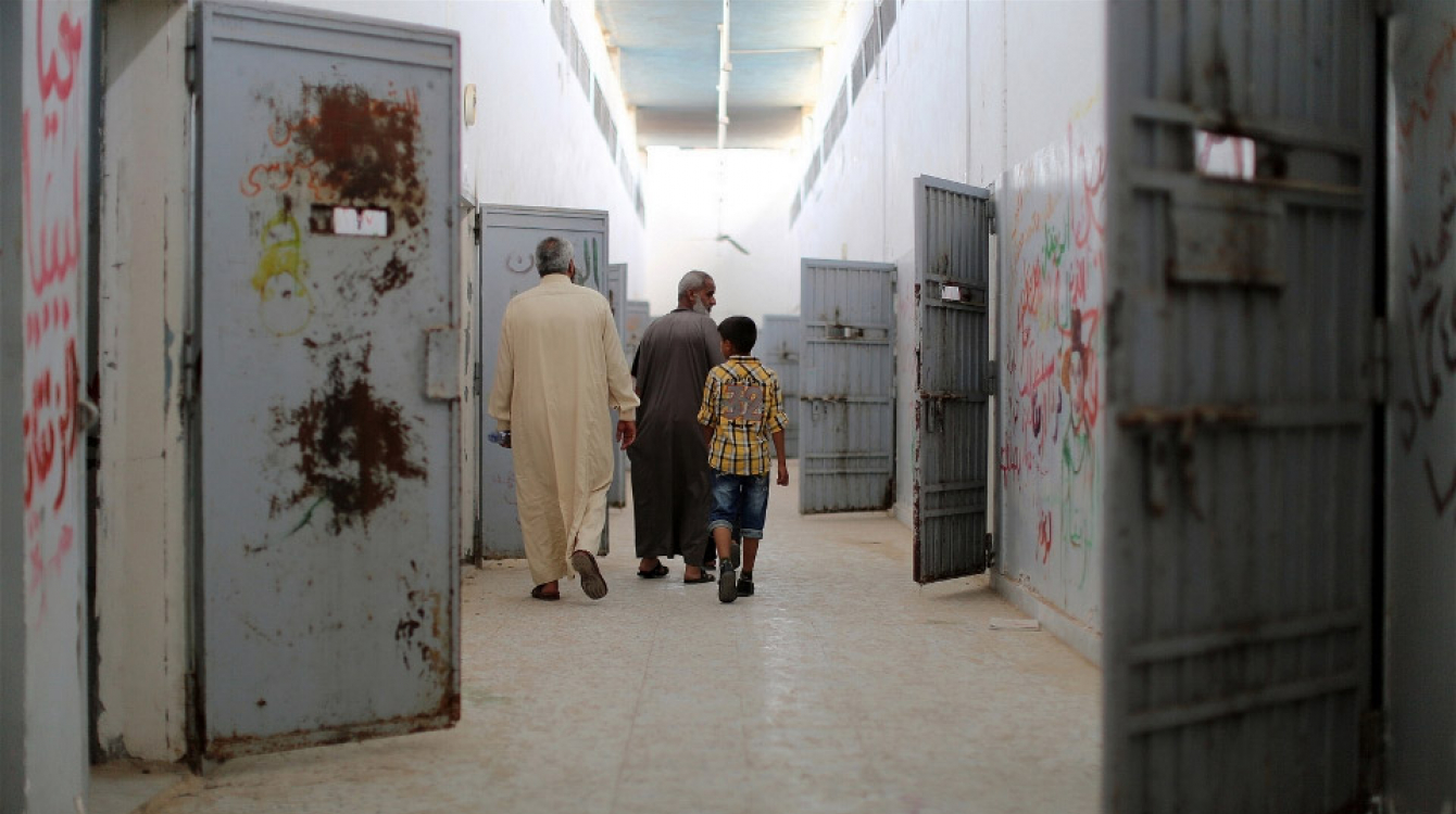 Inside the the cells of Libya's notorious jail, Abu Salim. Photo: UNSMIL/Iason Athanasiadis