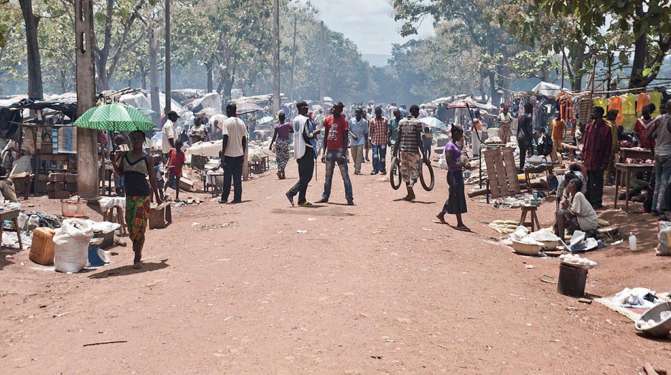 Des personnes déplacées internes à Bambari, en République centrafricaine. Photo :ONU / Catianne Tijerina