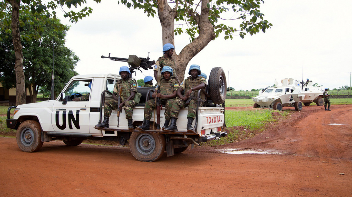 A MINUSCA patrol in Bangui, Central African Republic (CAR). Photo: MINUSCA