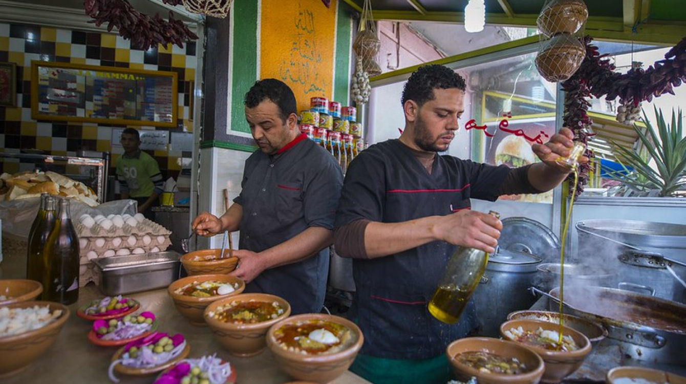 Local business preparing meals