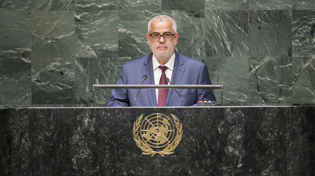 Prime Minister Abdelilah Benkirane of Morocco addresses the General Assembly. UN Photo/Kim Haughto