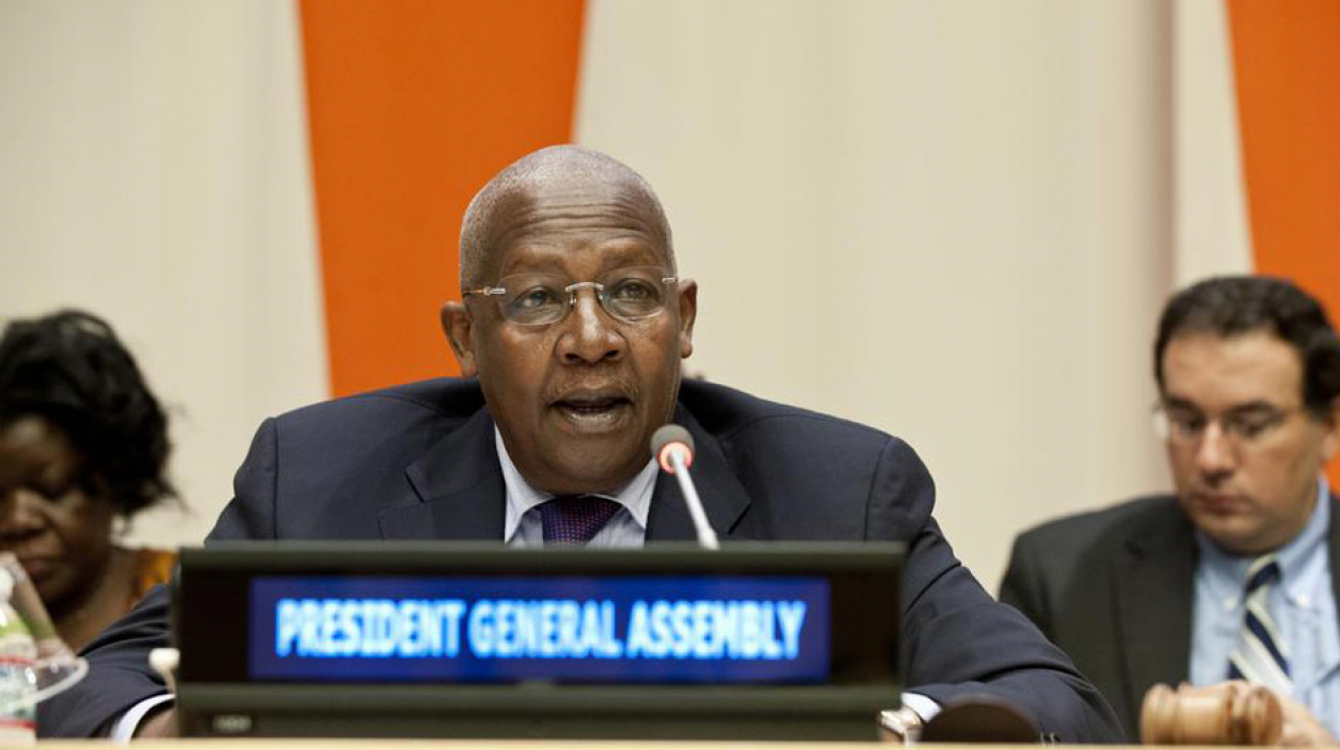 General Assembly President Sam Kutesa at a panel discussion kicking off ‘Africa Week’ at UN Headquarters. UN Photo/Kim Haughton