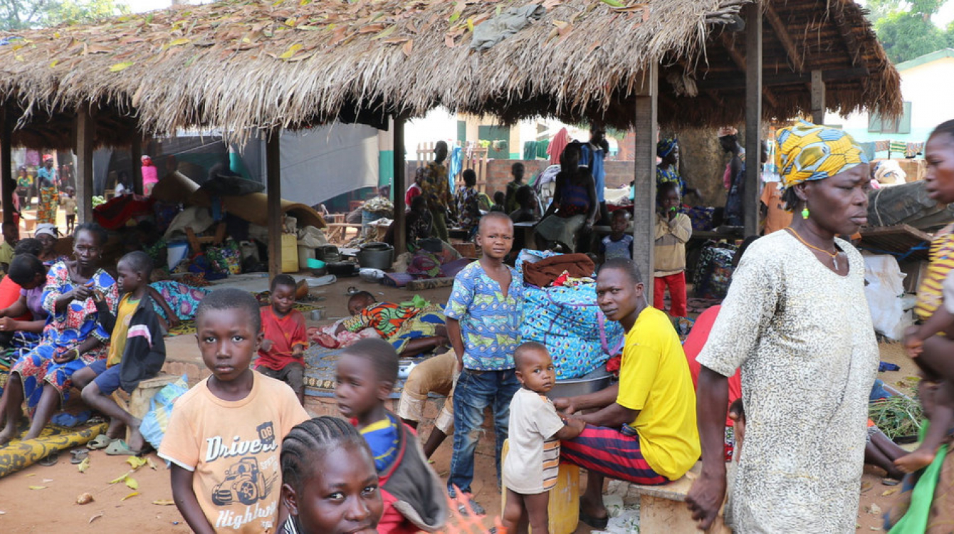 A recent UN inter-agency mission to the CAR led by Humanitarian Coordinator Najat Rochdi went to Batangafo town, pictured here in the aftermath of a fire incident that completely burned an IDP site hosting over 27,000 People. OCHA/Marie Bruno