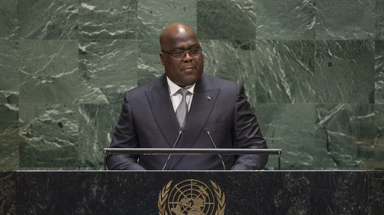 Félix Antoine Tshilombo Tshisekedi, President of the Democratic Republic of the Congo, addresses the general debate of the General Assembly's seventy-fourth session.