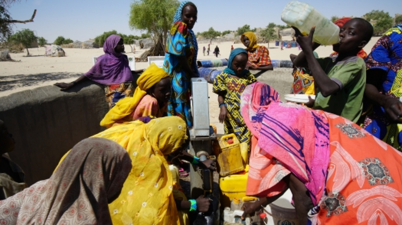 Citizens fetching water from a community borehole in Chad. Photo: UNDP / Jean D. Hakuzimana