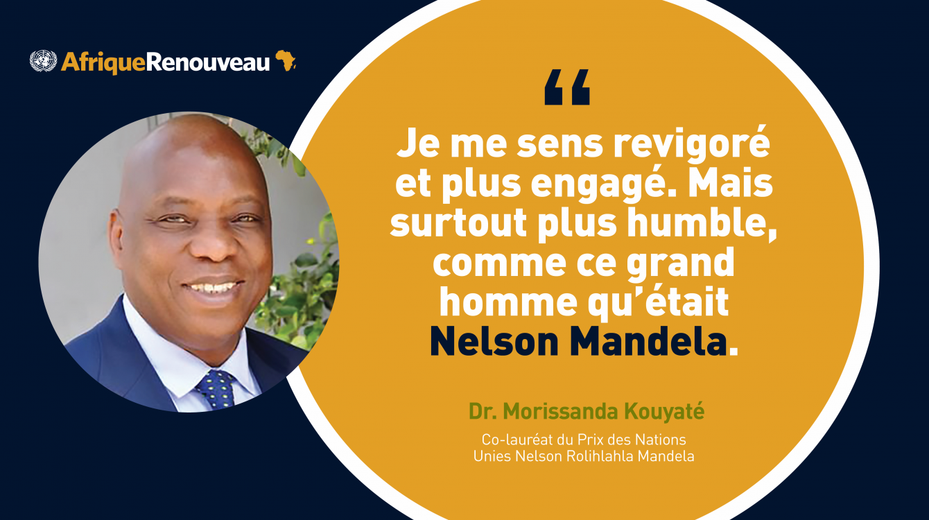 Doctor Morissanda Kouyaté, Guinea, is co-winner of the 2020 Nelson Mandela Prize