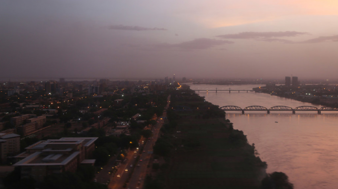 Taswira ya kutoka angani ya mji mkuu wa Sudan, Khartoum