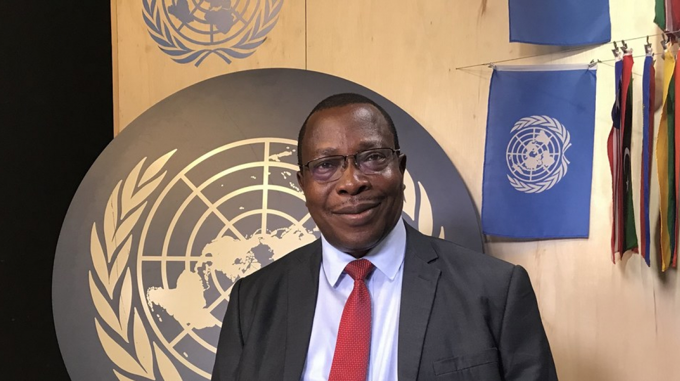 UN News/Grece Kaneiya Dkt. Philip Mpango, Waziri wa Fedha wa Tanzania wakati wa mahojiano na Idhaa ya Kiswahili ya UN kando mwa jukwaa la ngazi ya juu la kisiasa kuhusu utekelezaji wa SDGs. (18 July 2019)