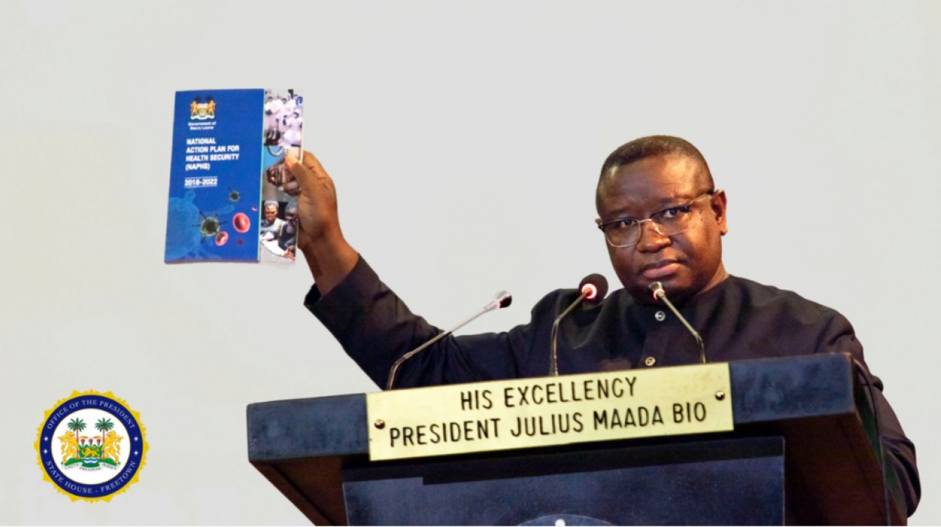 President Julius Maada Bio launches plans to make quality healthcare affordable and accessible in Sierra Leone.            Office of the President of Sierra Leone