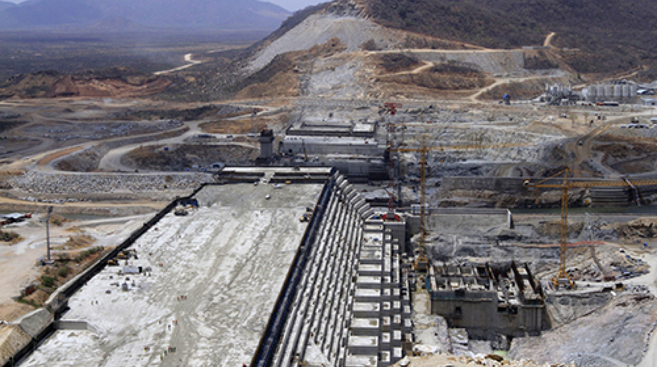 A partial view of Ethiopia’s Grand Renaissance Dam under construction.   Reuters/T. Negeri