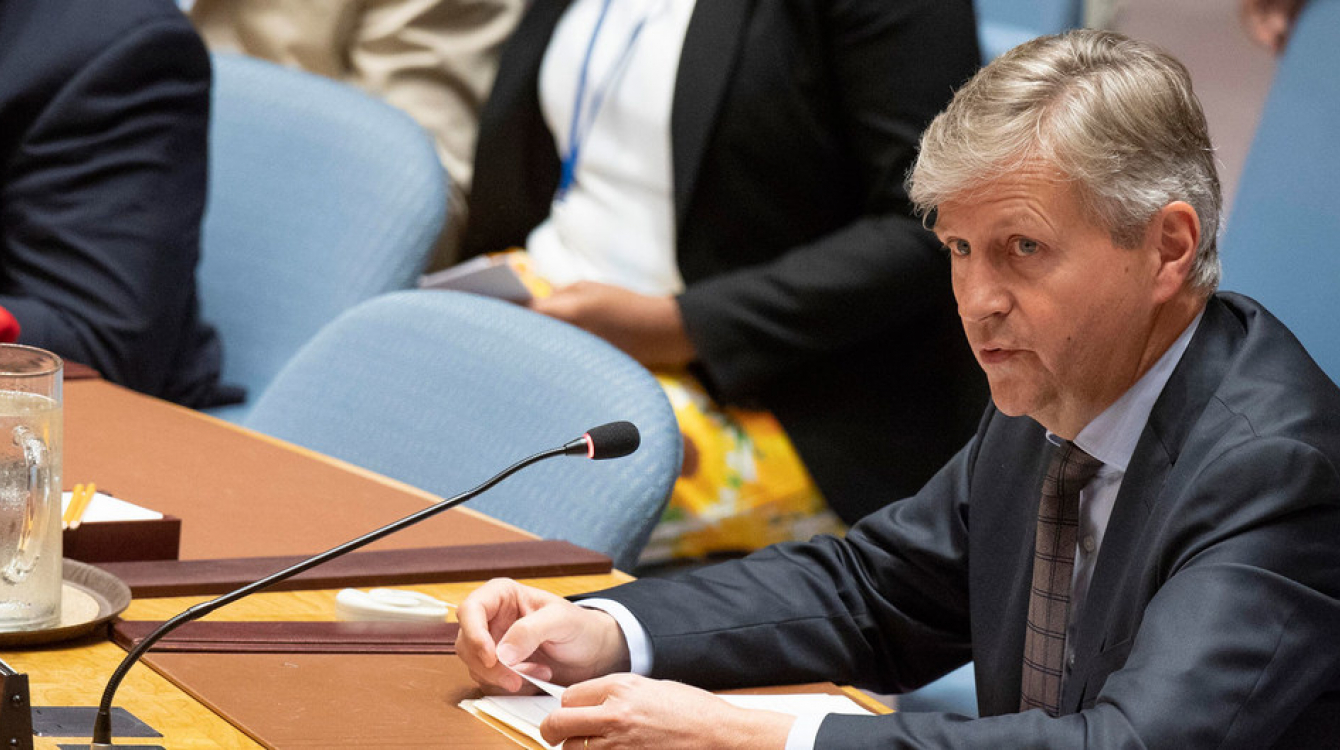 Jean-Pierre Lacroix, Under-Secretary-General for Peacekeeping Operations, briefs the Security Council on the situation in Mali