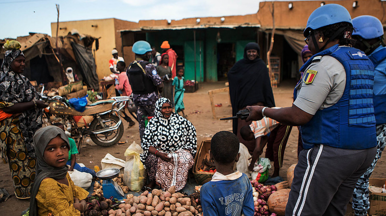 UNPOL patrol in the Menaka region in the far north-east of Mali. The region is experiencing increasing insecurity as a result of attacks by terrorist groups and armed bandits. Credits: MINUSMA/Harandane Dicko 