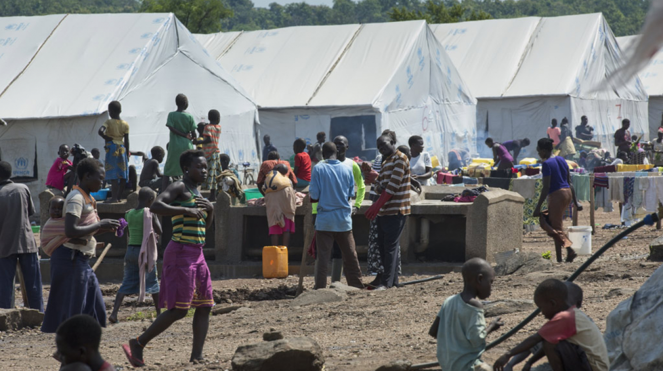 Le camp de réfugiés d’Imvepi, dans le nord de l’Ouganda. Photo ONU/Mark Garten