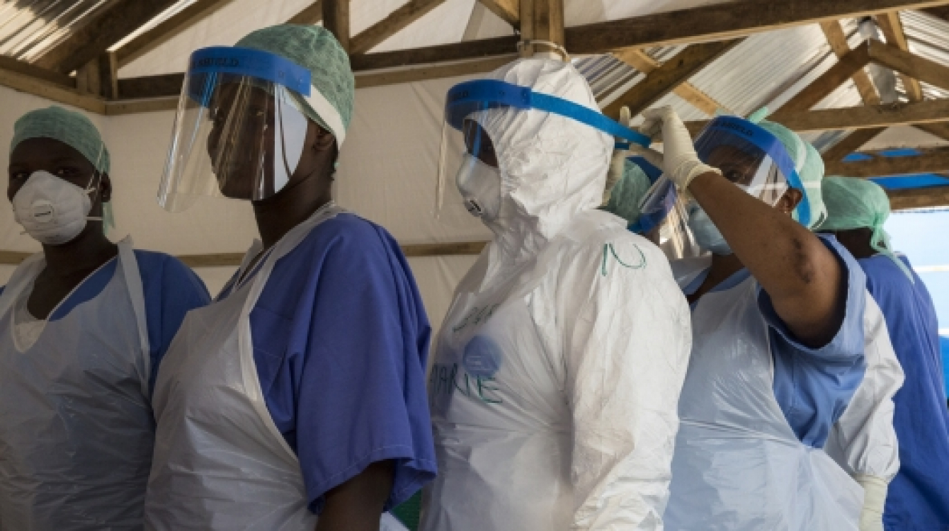 ealth workers at Magbenteh Ebola Treatment Centre in Makeni, Sierra Leone. Ebola Sierra Leone.