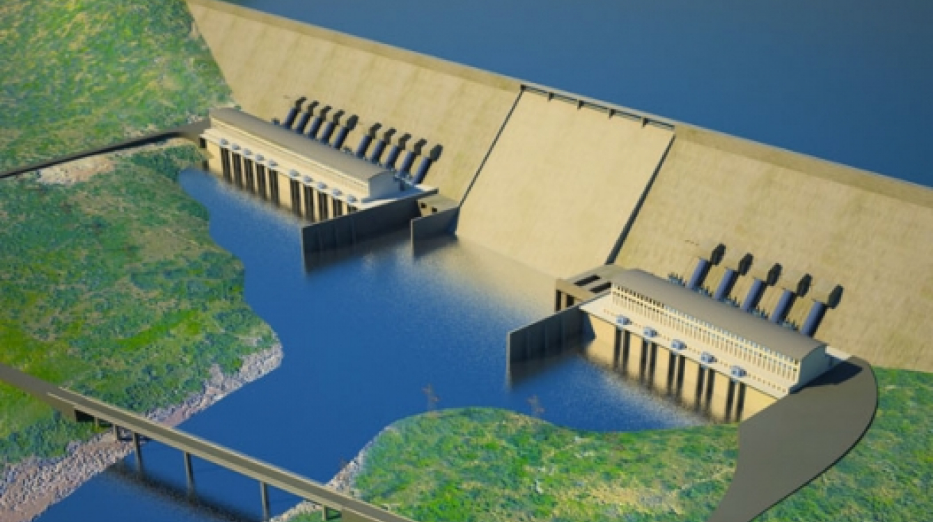 An artist’s impression of the Grand Ethiopian Renaissance Dam.   Photo: www.grandmillenniumdam.net