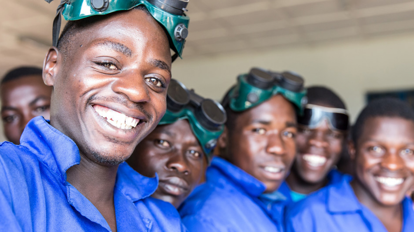 Participants at an International Organization for Migration (IOM) training on welding, mechanics, masonry and tailoring skills in Rwanda. According to a UN report, remittances accounted for 13 per cent of the country's GDP in 2012 figures.