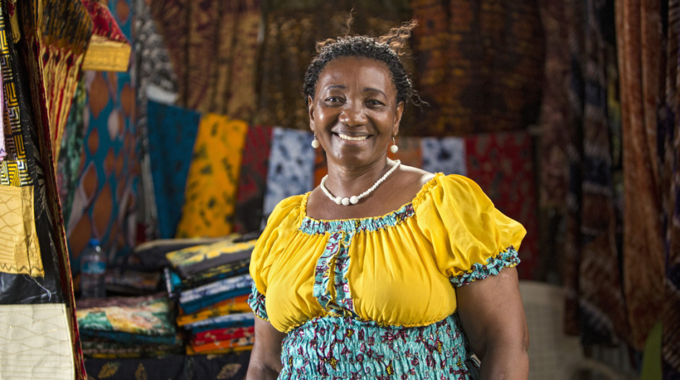 Betty Mtewele, a market vendor.